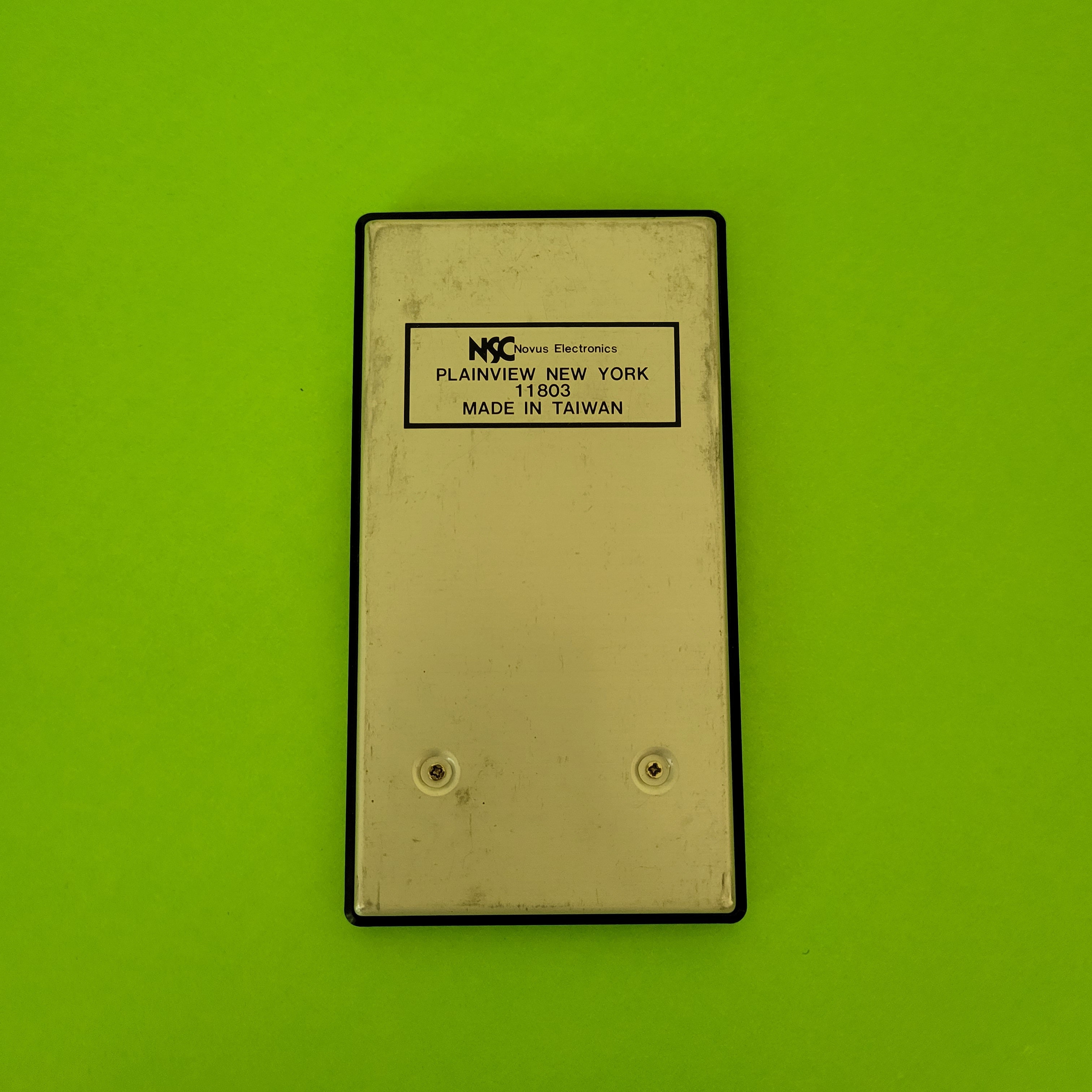 An image of the back of a NSC 118 Scientific Calculator
